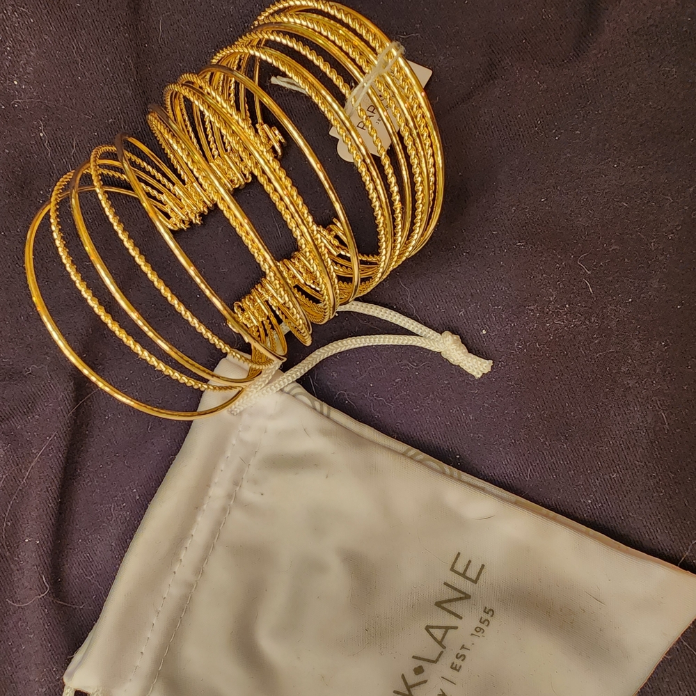 New With Tag. Park Lane Flair Gold Bangle Bracelet Set
